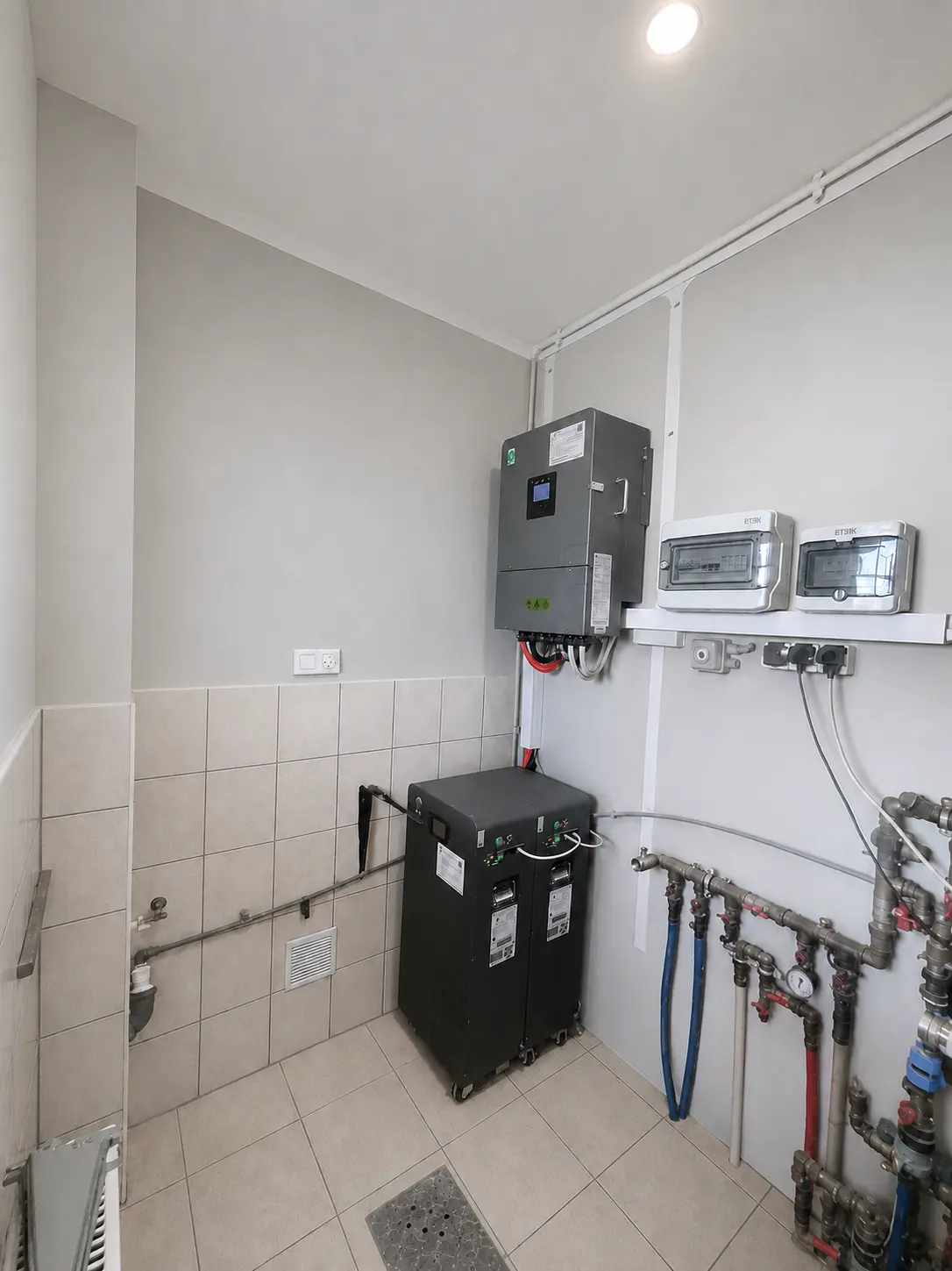 Falownik hybrydowy i magazyn energii zamontowane przez Pan PV